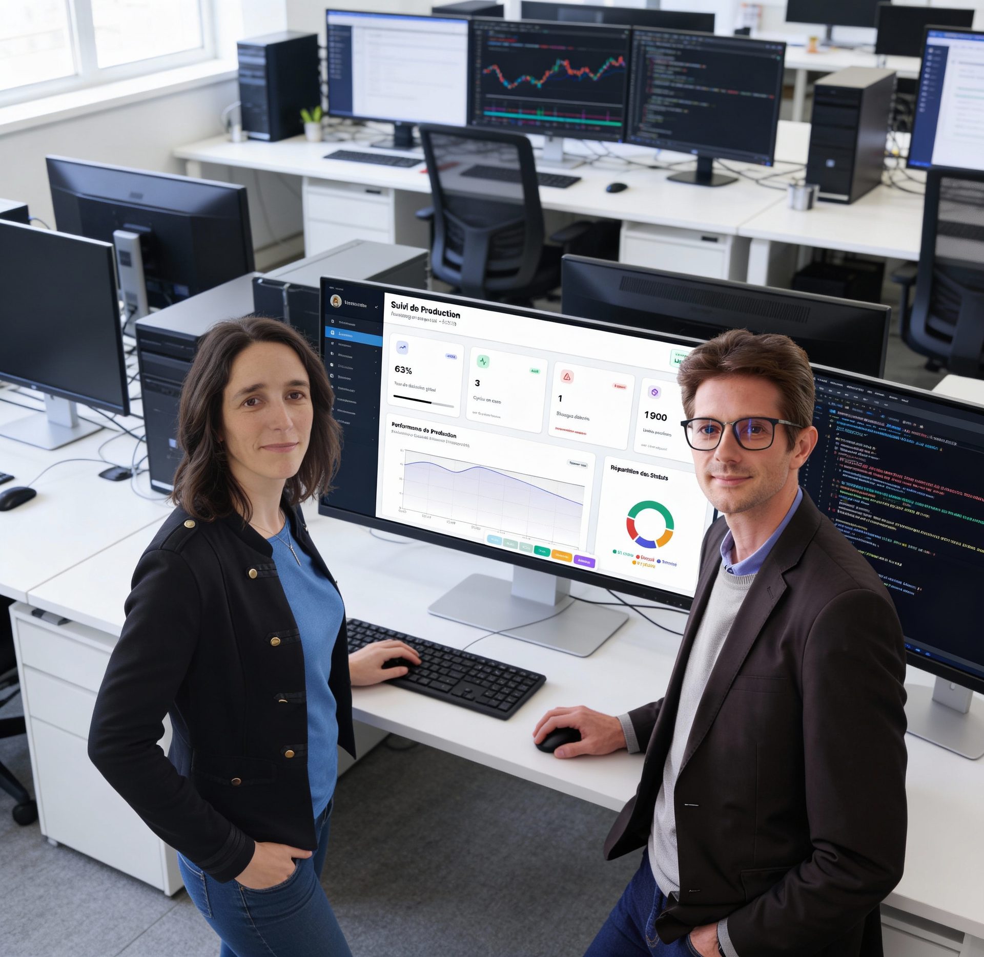 Équipe Customity - Bureau moderne et collaboratif