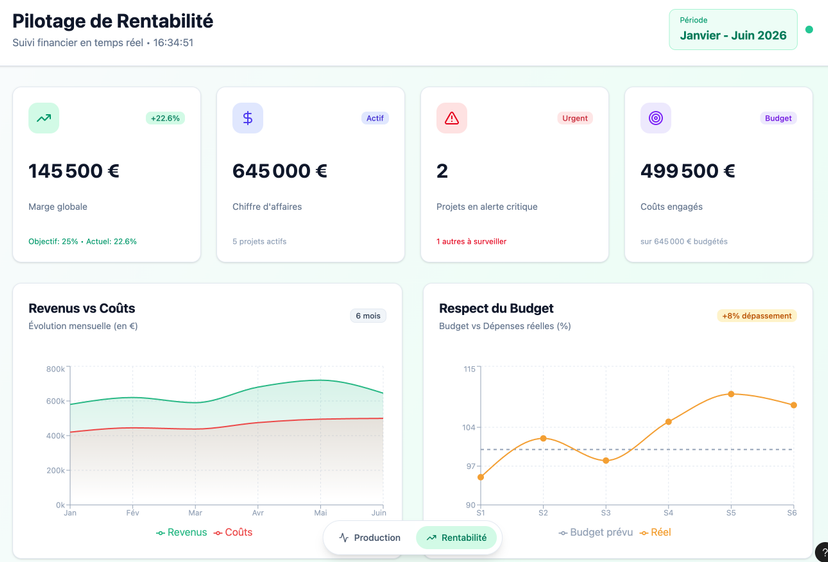 Pilotage de rentabilité